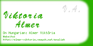viktoria almer business card