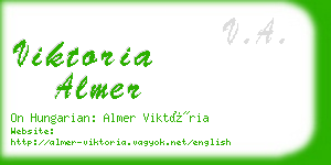 viktoria almer business card